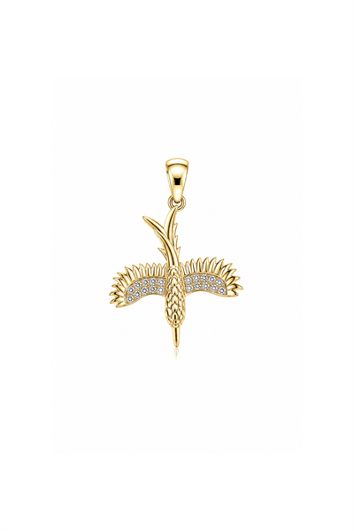 Stone Flying Bird Pendant