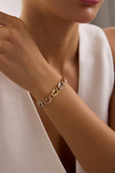 Trinity 3 Renk Hollow Bileklik