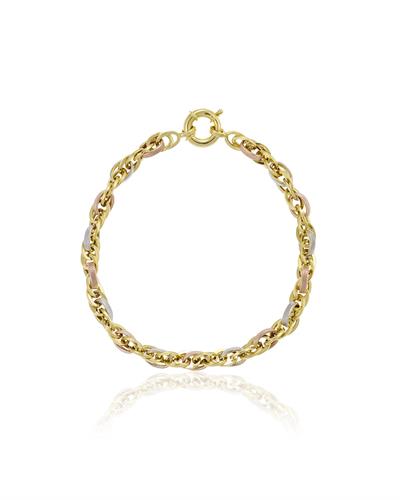 Trinity 3 Renk Hollow Twist Bileklik