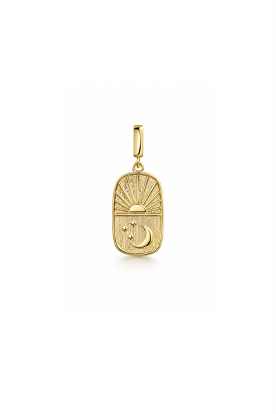 Yıldız Ay Güneş Heritage Kilitli Charm Pendant