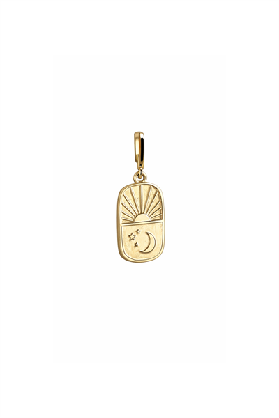 Yıldız Ay Güneş Heritage Kilitli Charm Pendant