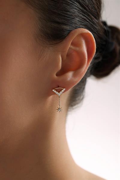 Yıldız Sallantılı Pyra Küpe