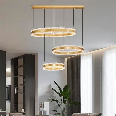 2732-3A-3 Pırıltı 3'Lü Avize 40+60+80 Sarı