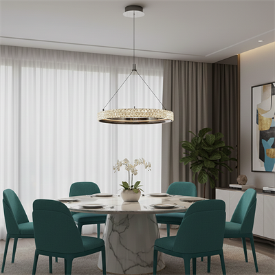 2734-1A-24 Cipale Tekli Sarkıt 40cm (Kumandalı Sistem) PLATİN Renk