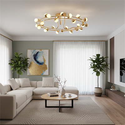 2842-27-03 Stary 80cm 27'Lİ PLAFONYER SARI 
