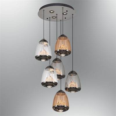 2866-6A-28 Monti 6'lı Sarkıt Mix Mixed