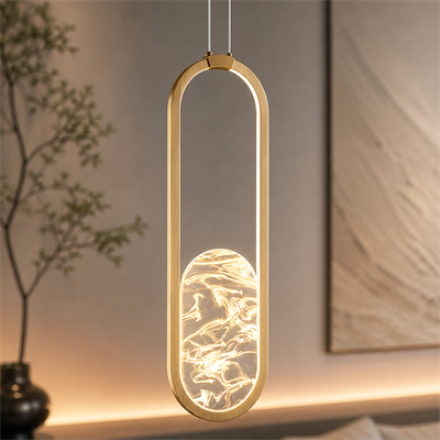 2869-1-03 Alabaster Tekli Sarkıt 50*20 Sarı
