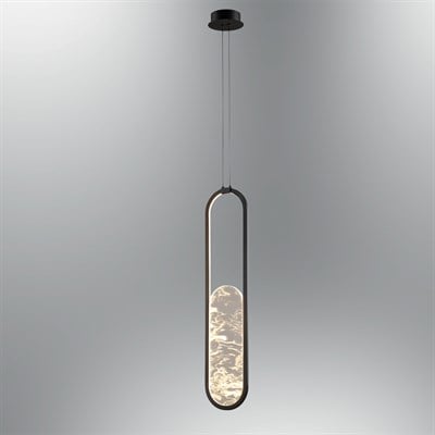 2869-2-19 Alabaster Tekli Sarkıt 70*20 Siyah