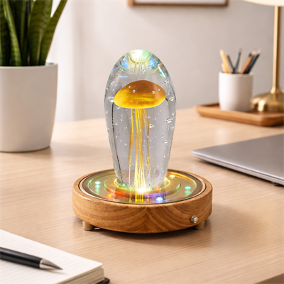 3017-13 Jelly Ledli Masa Lambası Dekor Standı Gül 