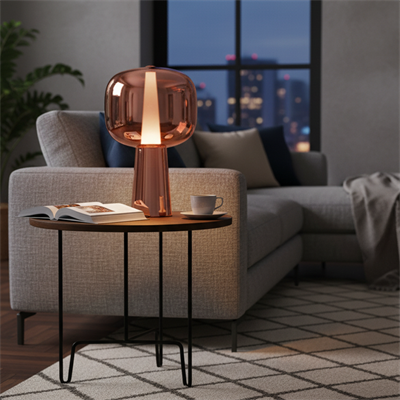 3437-Ml-32 Shine Masa Lambası Rose Gold 