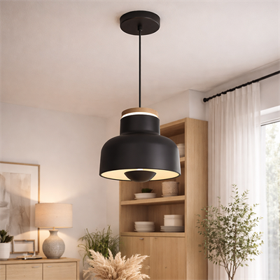 3444B-1A-19 Maas Tekli Sarkıt Spotlu Pleksi Siyah