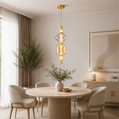 W2859-2-AB-03 Anisa Tekli Sarkıt Sarı