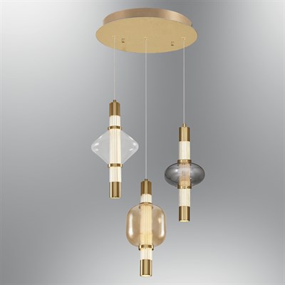 W2859-3A-ABC-03 Anisa 3'lü Sarkıt Sarı