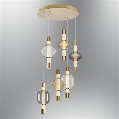 W2859-6A-ACCBAB-03 Anisa 6'lı Sarkıt Sarı