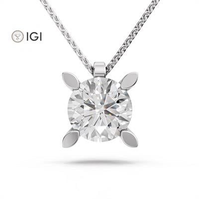 Xdiamond laboratuvar pırlanta tektaş kolye
