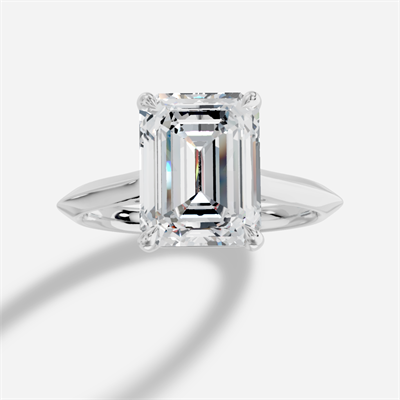 Cynara Emerald Kesim Laboratuvar Pırlanta Yüzük | X Diamond