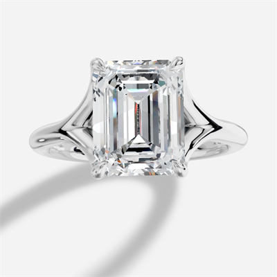 Lyanna Emerald Kesim Laboratuvar Pırlanta Yüzük | X Diamond