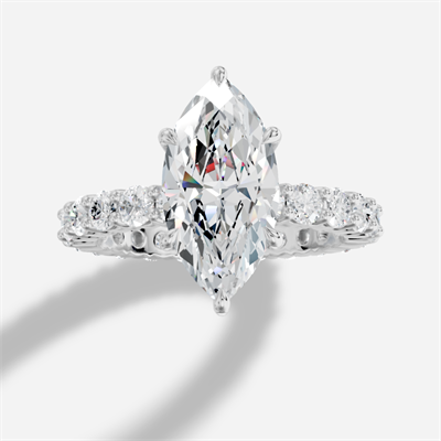 Imperial Markiz Kesim Exclusive Laboratuvar Pırlanta Yüzük | X Diamond