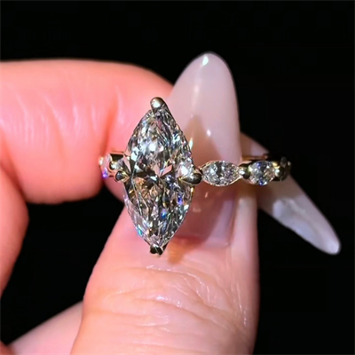 Noctra Markiz Kesim Limited Edition Pırlanta Yüzük | X Diamond