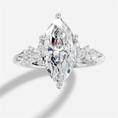 Veloria Markiz Kesim Exclusive Laboratuvar Pırlanta Yüzük | X Diamond