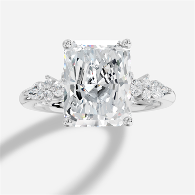 Veloria Radiant Kesim Exclusive Laboratuvar Pırlanta Yüzük | X Diamond