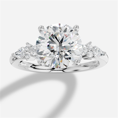 Veloria Yuvarlak Kesim Exclusive Laboratuvar Pırlanta Yüzük | X Diamond