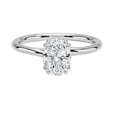 11011015 Laboratuvar Pırlanta Tektaş Yüzük | 1.00 karat Oval | Lydia | Xdiamond