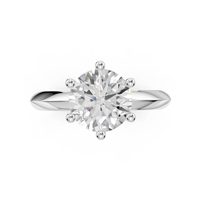 10021025 Laboratuvar Pırlanta Tektaş Yüzük | 1.00 karat E Vs2 | Aurora | Xdiamond