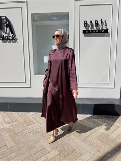 26FW201 Parçalı Kadın Takım Bordo