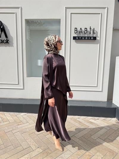 26FW201 Parçalı Kadın Takım Kahve