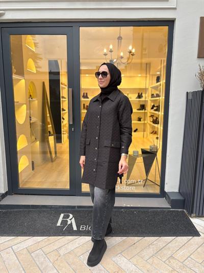 26FW315 Balon Kadın Pantolon Füme