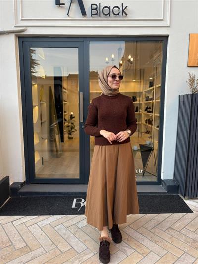 26FW502 Calm Kadın Etek Camel