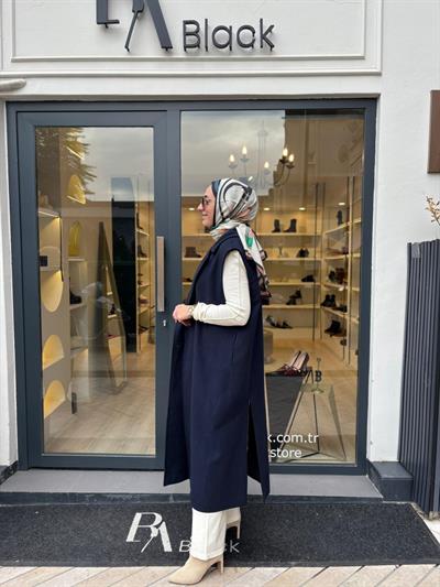 26FW614 Merid Kadın Yelek Lacivert