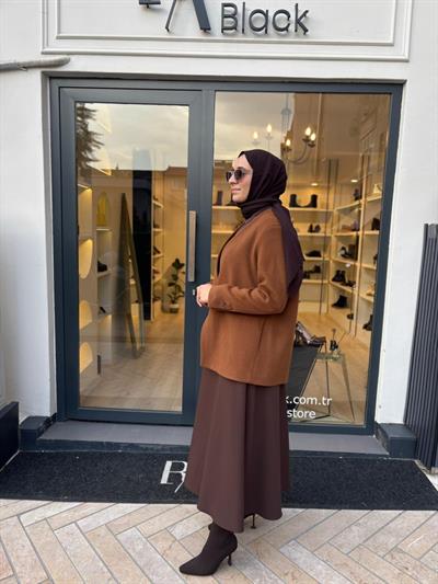 26FW618 Tek Düğmeli Kadın Ceket Camel