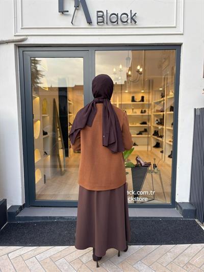 26FW618 Tek Düğmeli Kadın Ceket Camel