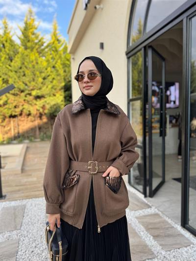 26FWCEK0013 Borry Kadın Ceket Kahve