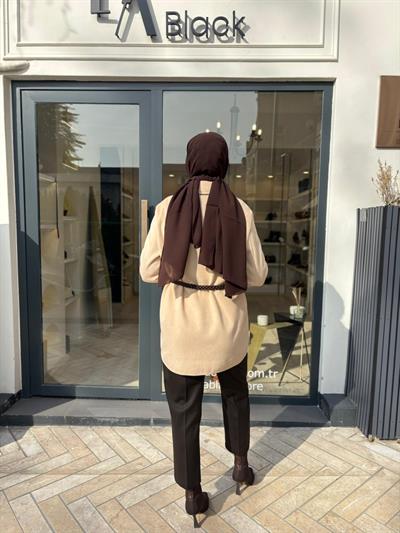 26FWCEK0020 Rotan Kadın Ceket Bej