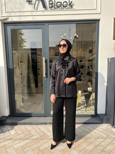 26FWGOM0009 Manon Kadın Gömlek Siyah