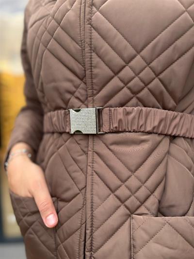 26FWMNT0002 Rex Kadın Mont Vizon