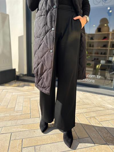 26FWPNT0044 Ketty Palazzo Kadın Pantolon Siyah