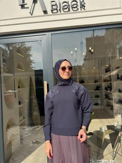 26FWSWE0001 Lulu Kadın Sweat Mavi