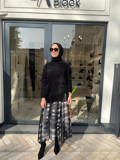 26FWTRI0002 Pera Kadın Tunik Siyah