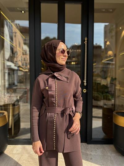 26FWTRI0003 Carin Kadın Takım Kahve