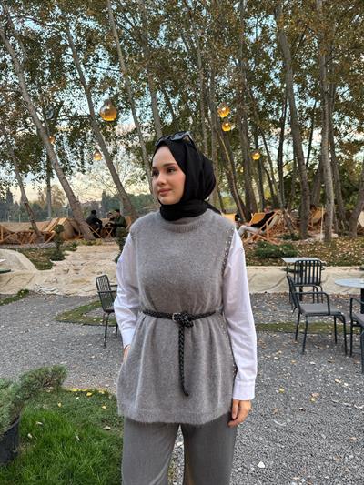 26FWYLK0003 Dove Kadın Yelek Gri