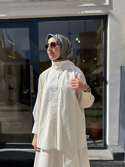 26SS204 Cotton Kadın Gömlek Beyaz