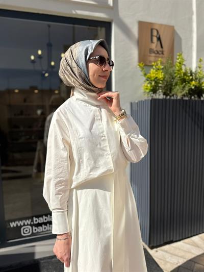 26SS204 Cotton Kadın Gömlek Beyaz