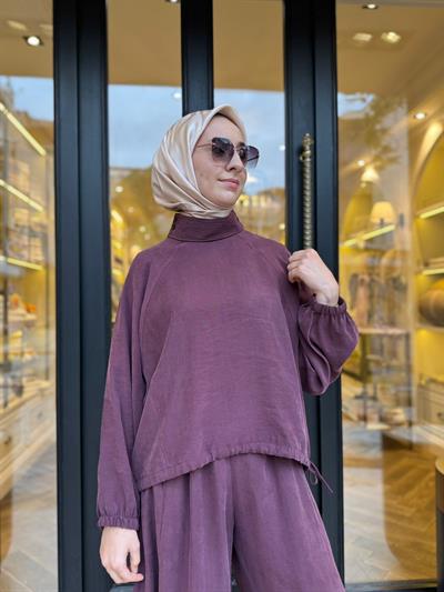 26SS205 Sasha Kadın Takım Bordo