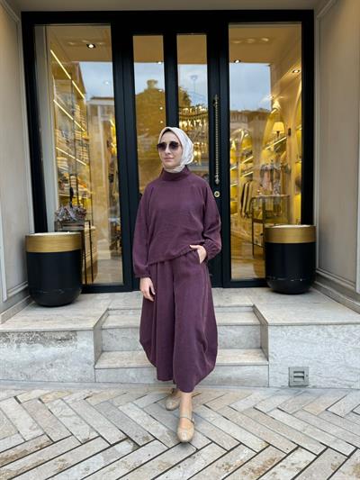 26SS205 Sasha Kadın Takım Bordo