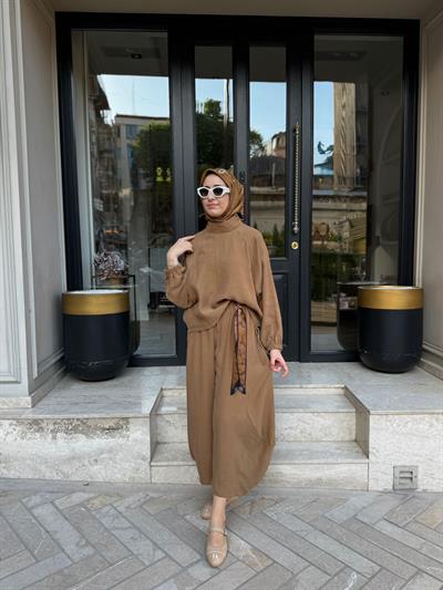26SS205 Sasha Kadın Takım Camel