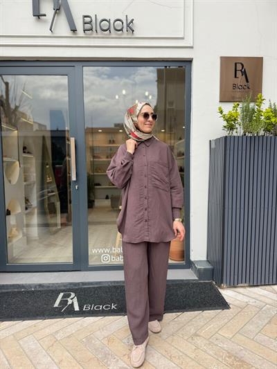 26SS209 Silva Kadın Gömlek Mürdüm